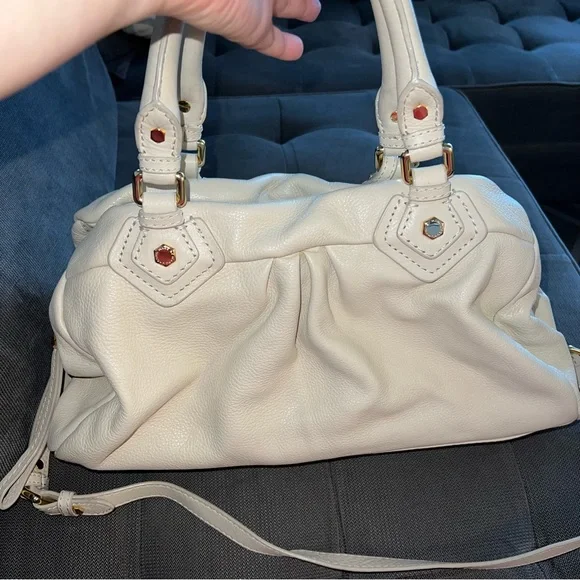 Marc Jacobs Classic Q Groovee Beige Leather Satchel Bag - Picture 6 of 16